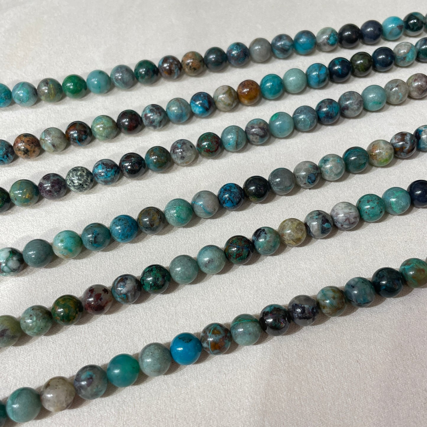 turquoise strands 8mm