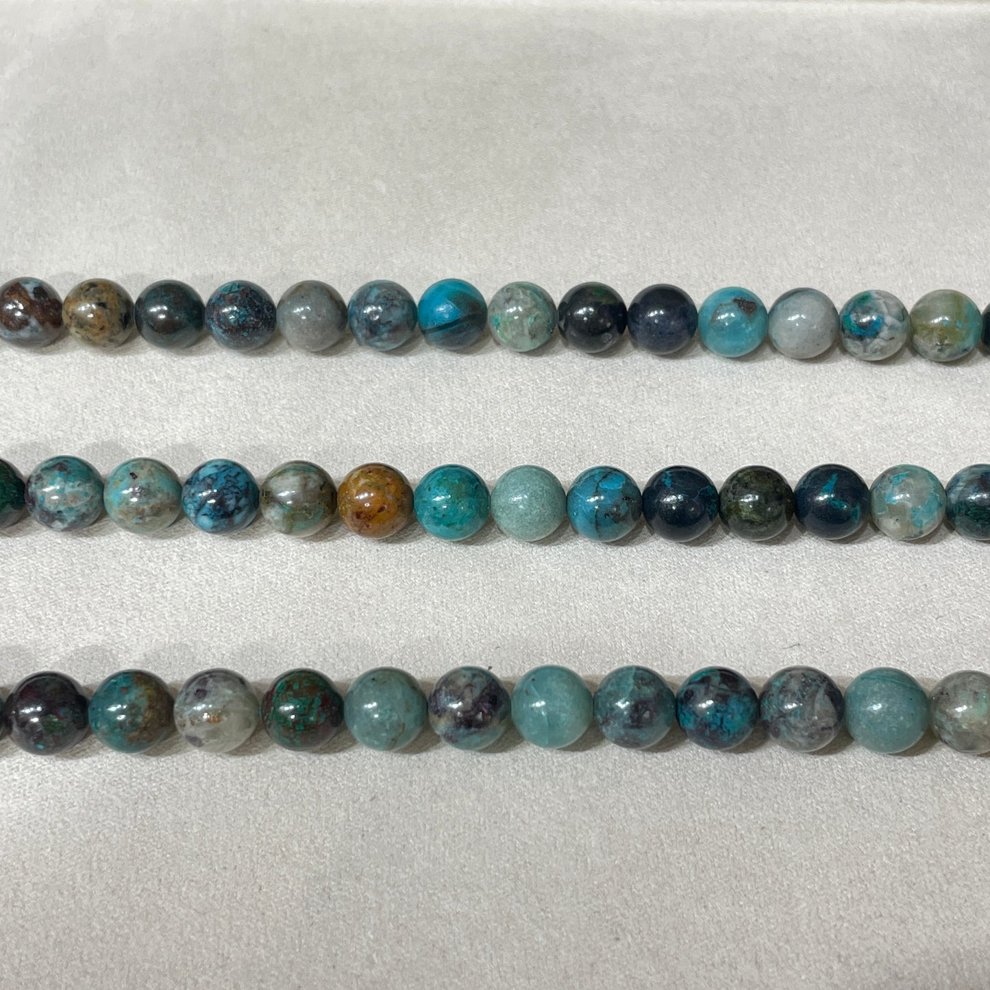 turquoise strands 8mm