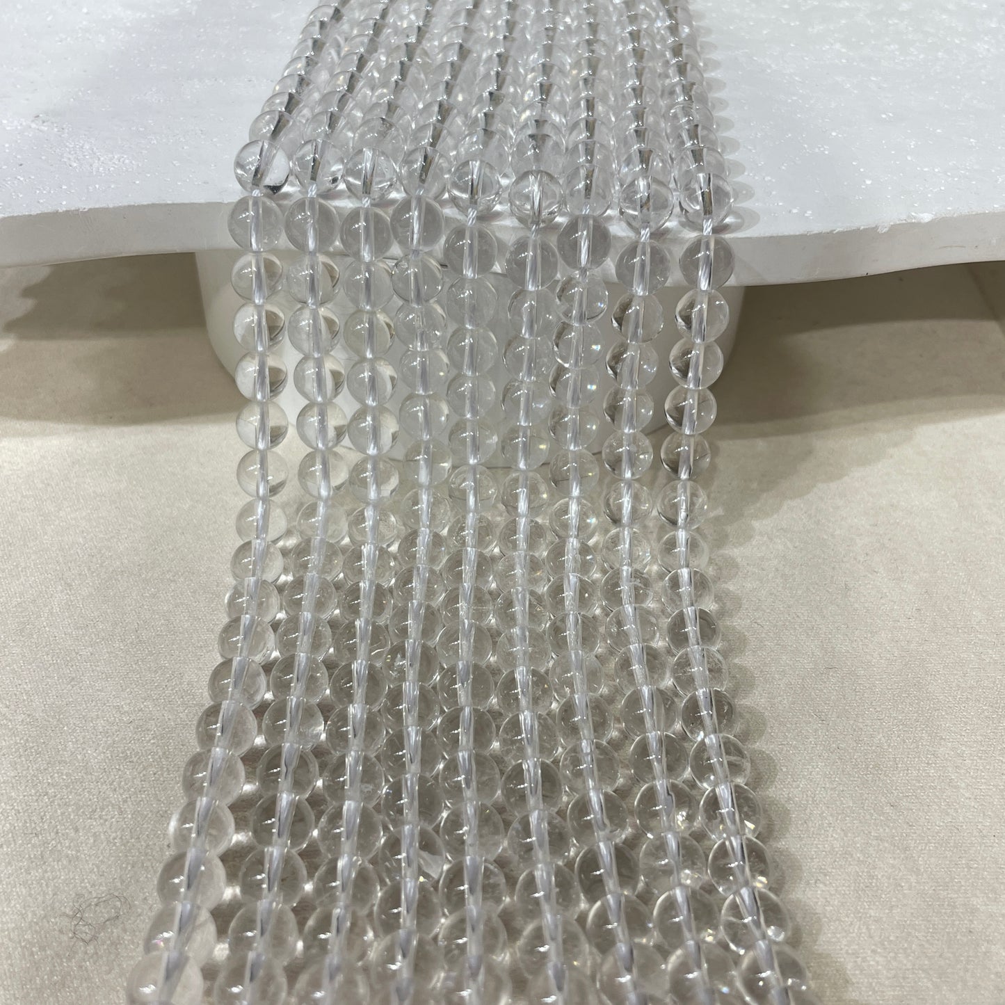 clear quartz strands