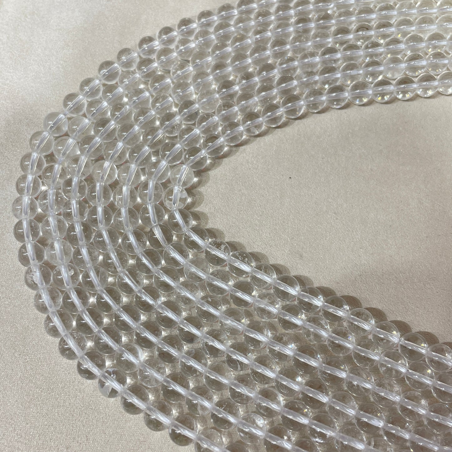 clear quartz strands