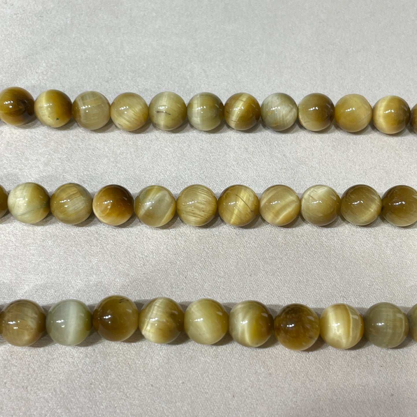 yellow tiger eyes 10mm