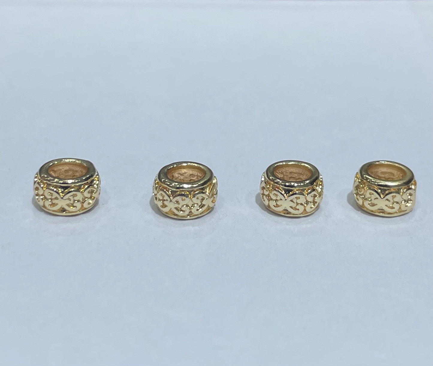 alloy flower pattern tube 4.5mm spacer 100pcs/bag