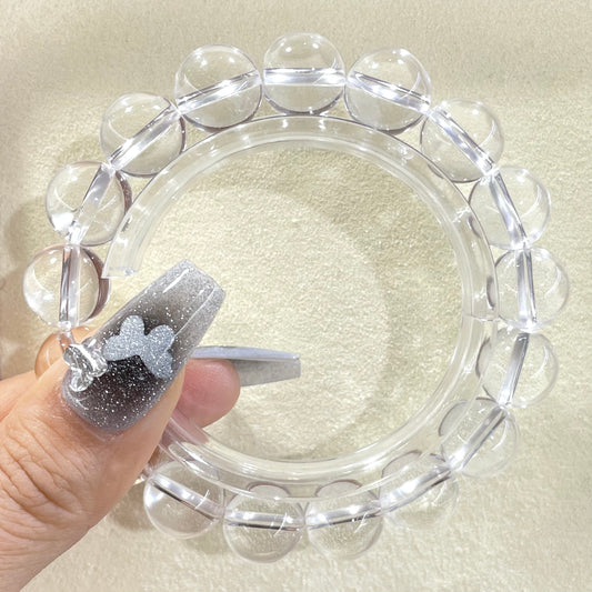 clear quartz bracelet 12mm