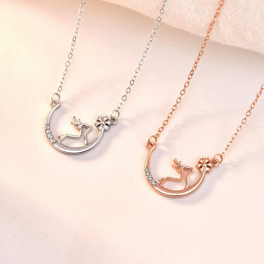 Snowflake Elk S925 Sterling Silver pendants