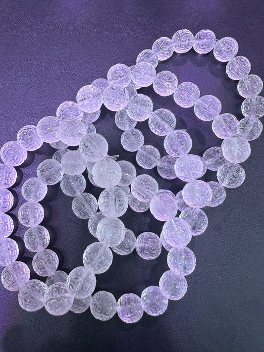 Clear quartz crystal  lucky cloud bracelet 11mm