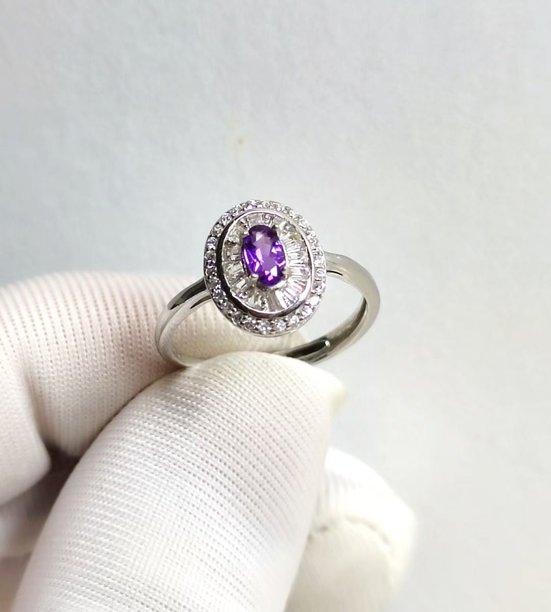 Amethyst rings s925
