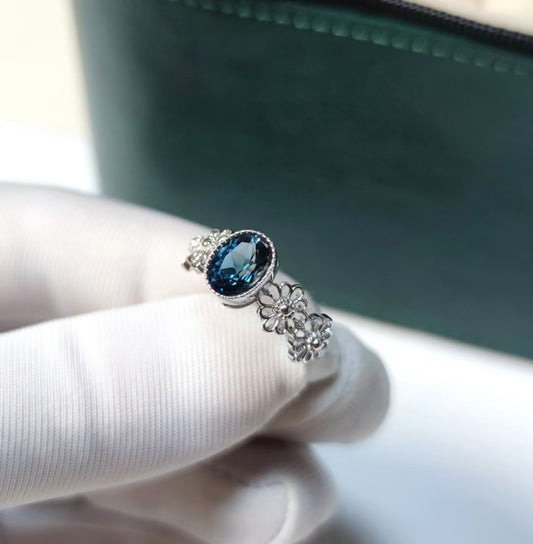 London blue topaz rings s925