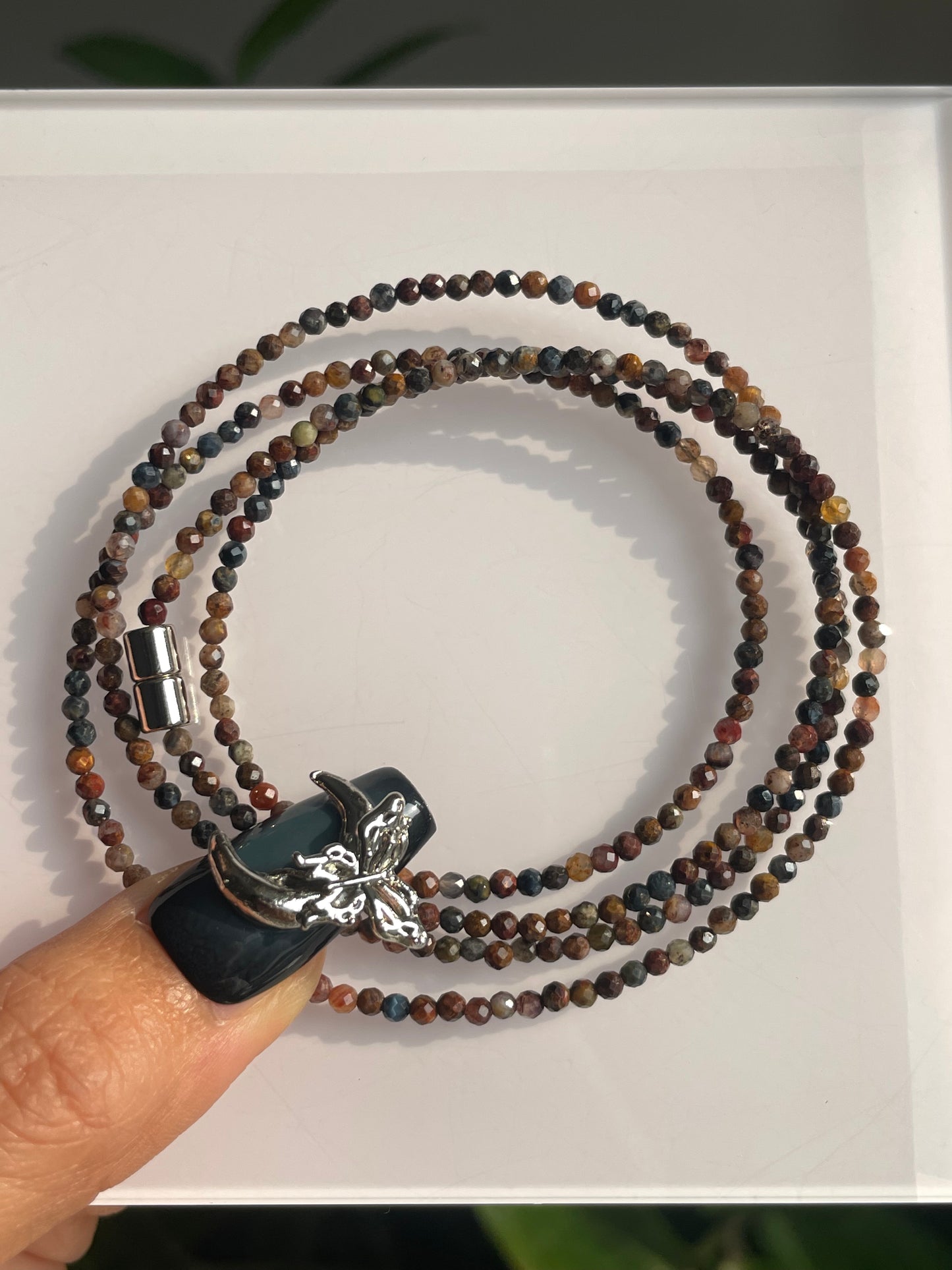 4 wraps pietersite magnetic bracelet