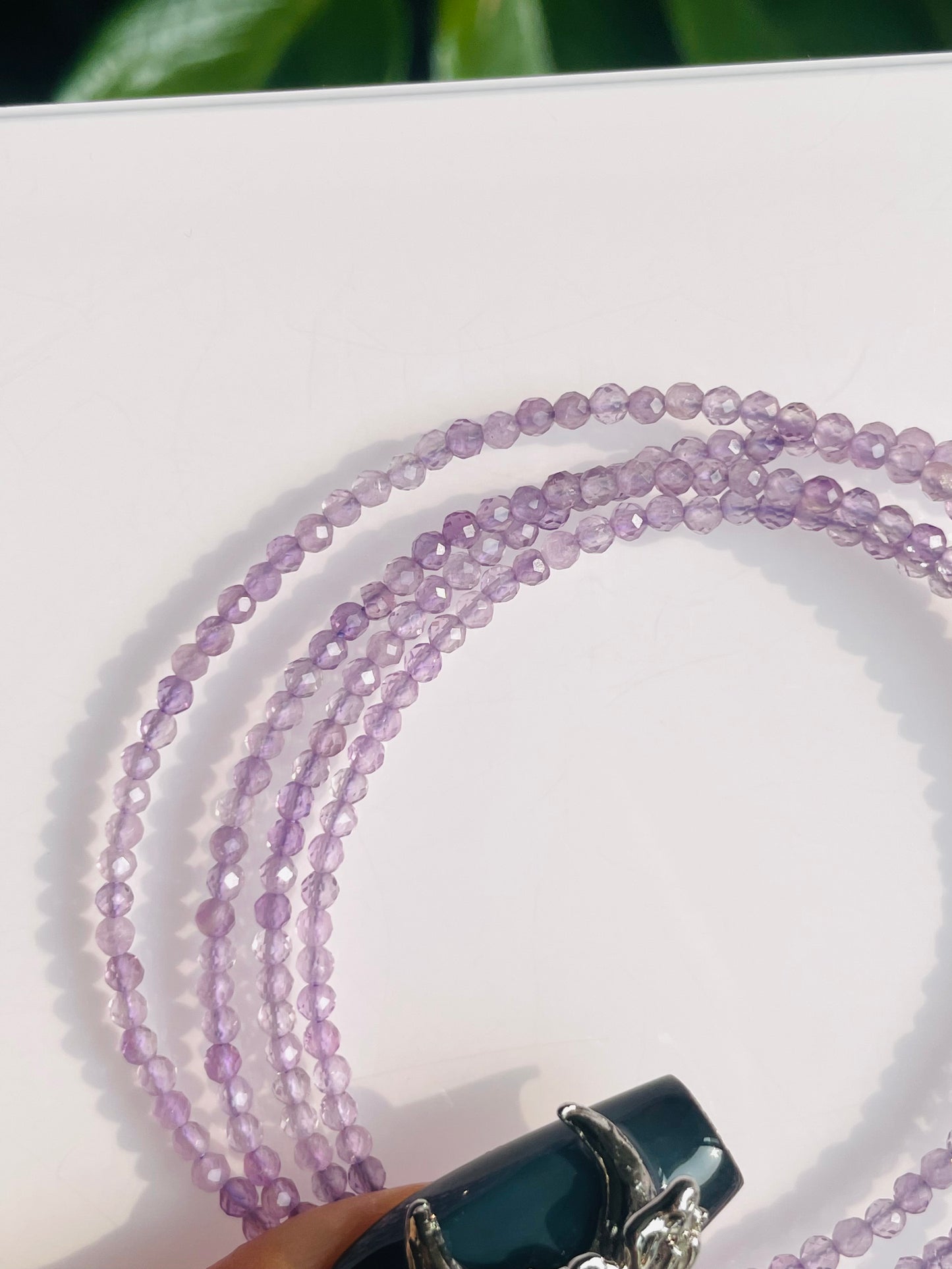 4 wraps lavender amethyst magnetic bracelet