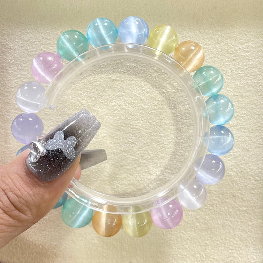 aura selenite multiple color 10mm