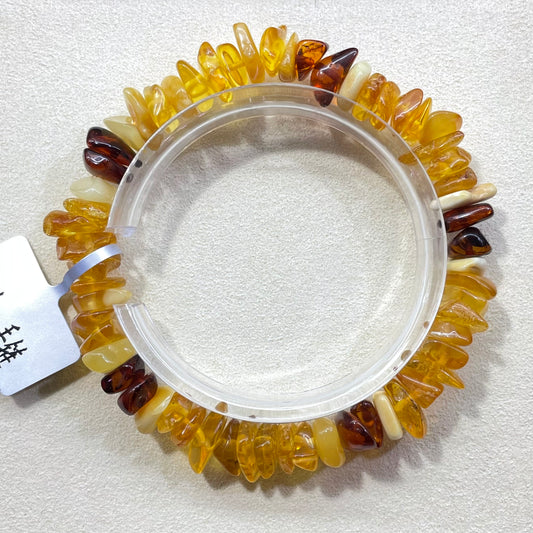 amber freeform bracelet