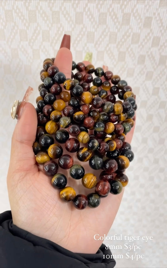 colorful tiger eye bracelet