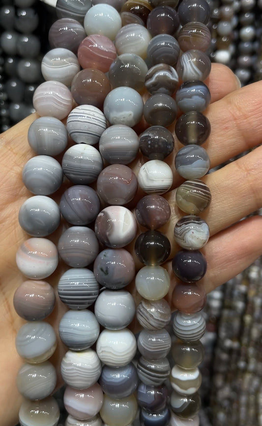 natural Botswana agate strand