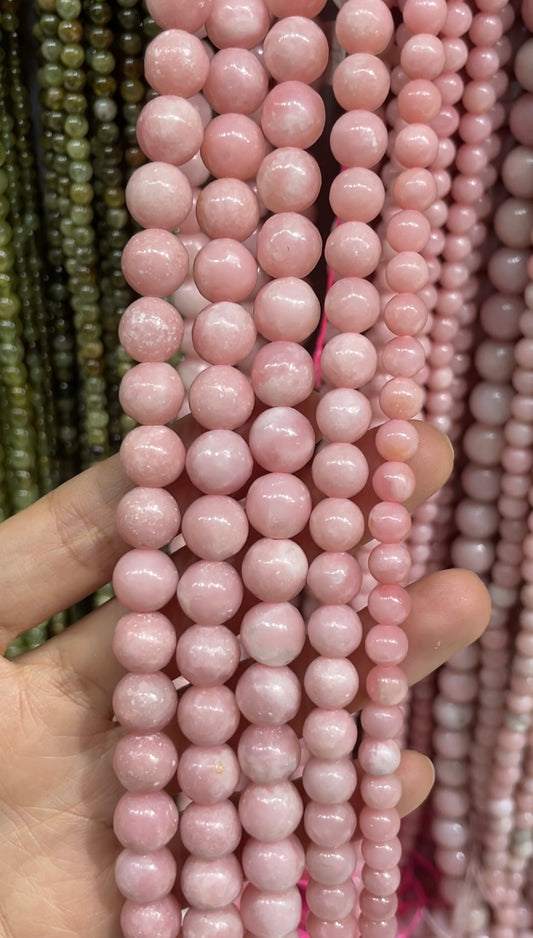 natural pink opal strand