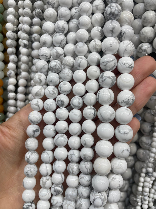 natural howlite strand