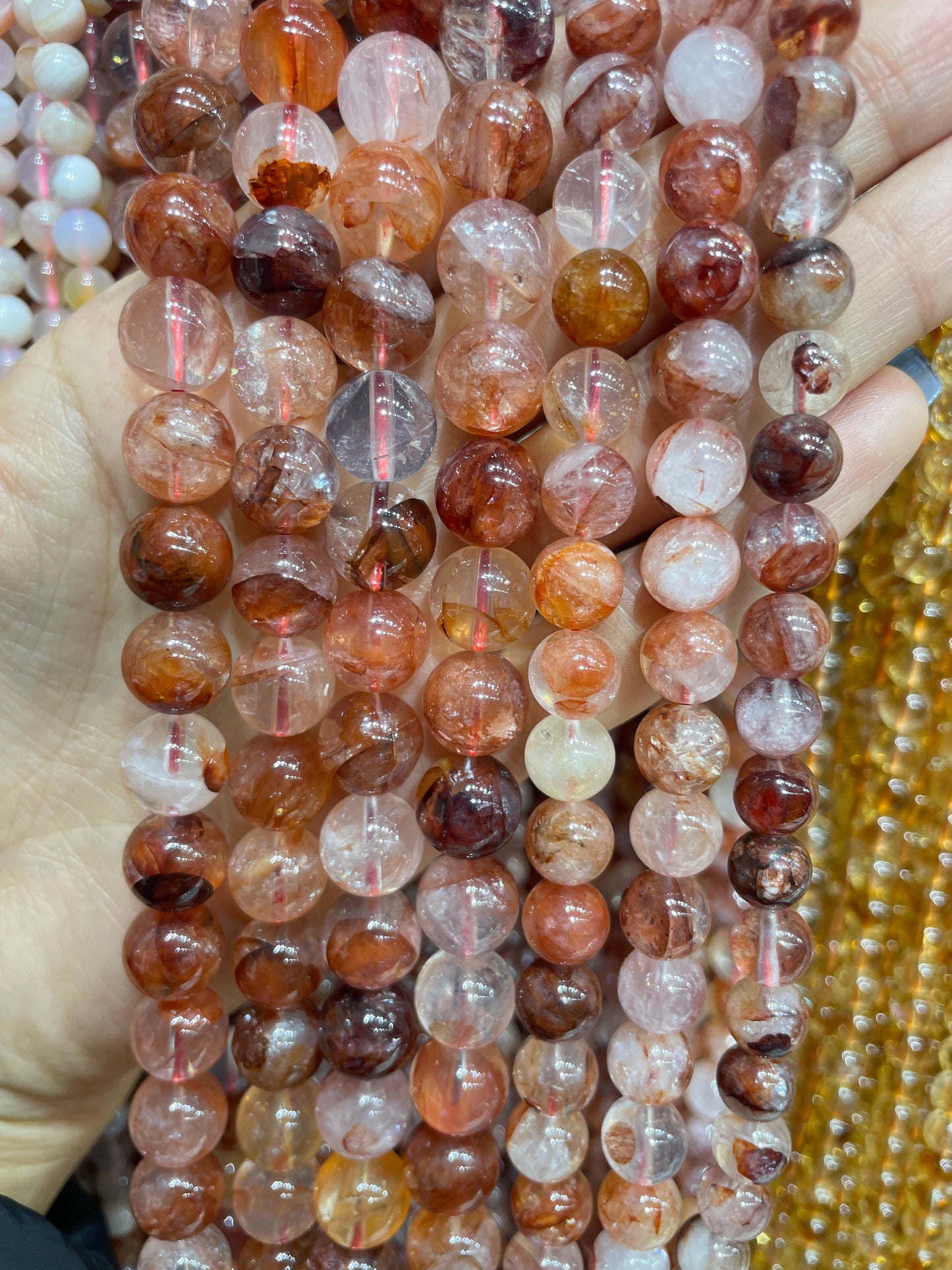 nicer quality fire quartz strand
