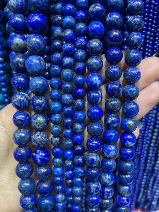 natural lapis lazuli strand
