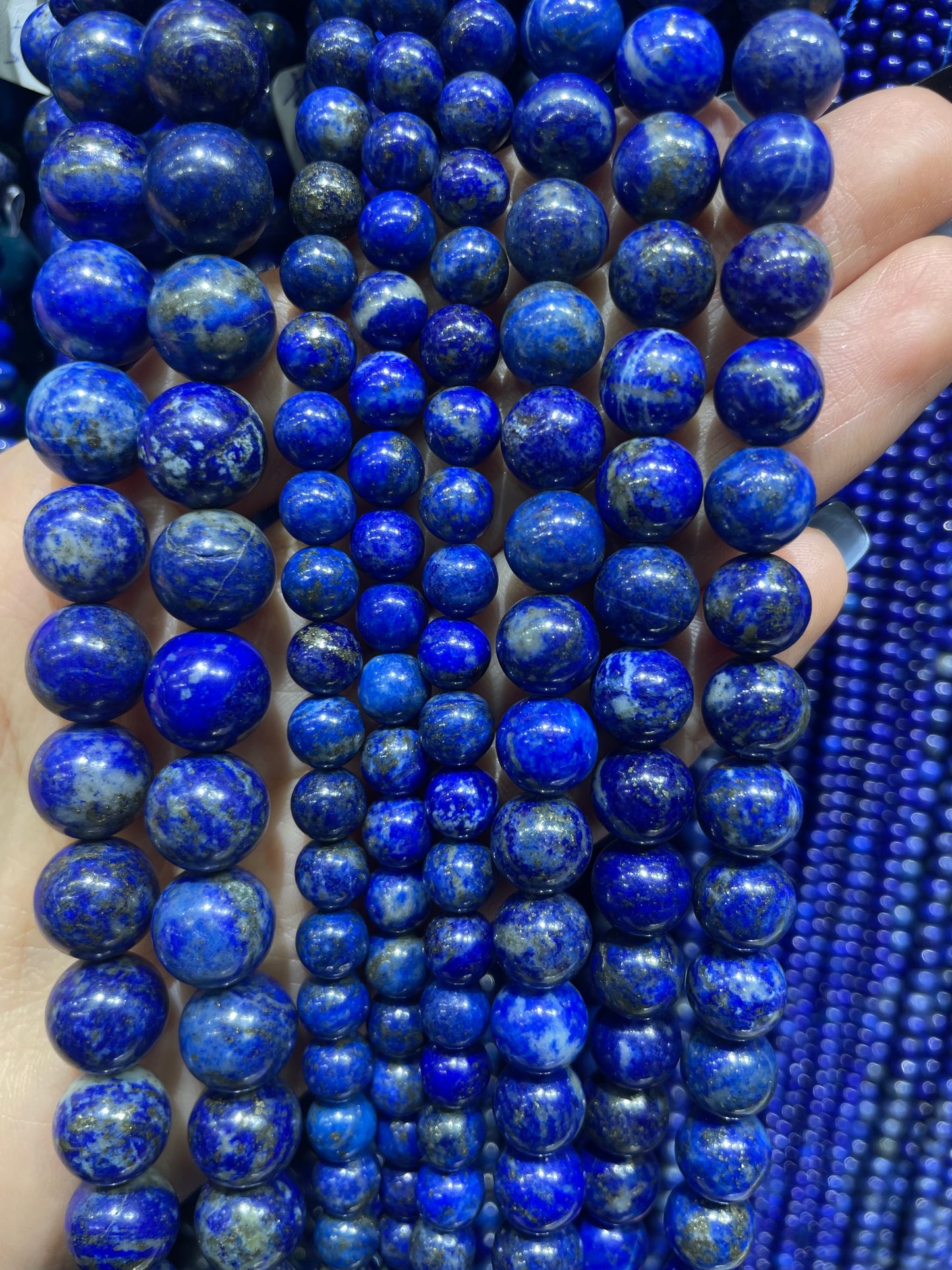 natural lapis lazuli strand
