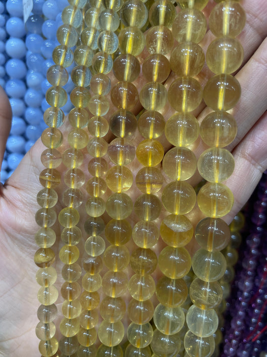 yellow fluorite strand