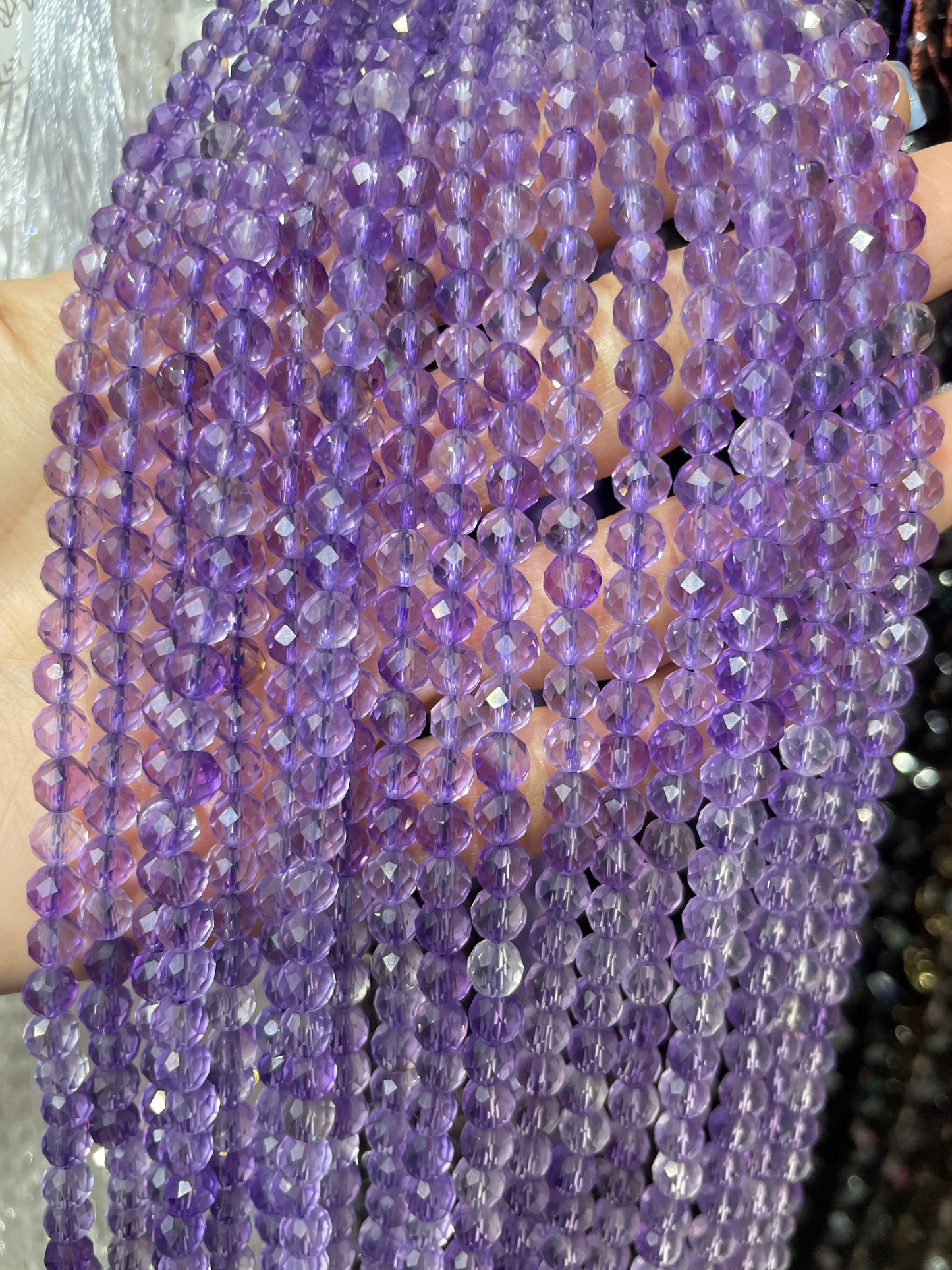faceted amethyst 5mm