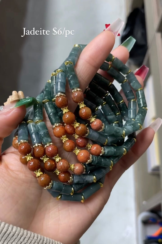 blue water jade bracelet