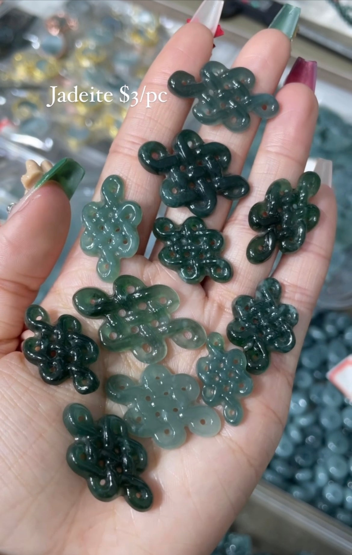 blue water jade knot