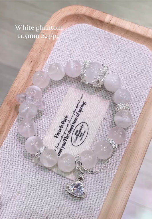 beautiful white phantom bracelet 11.5mm