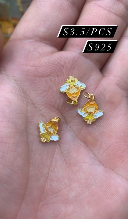 s925 angel charm