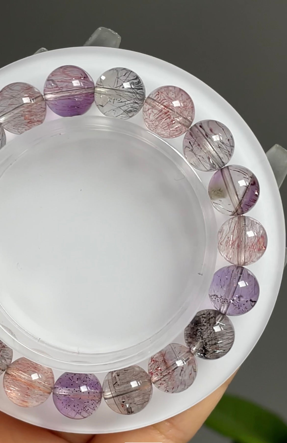 beautiful super seven bracelet 10.1mm