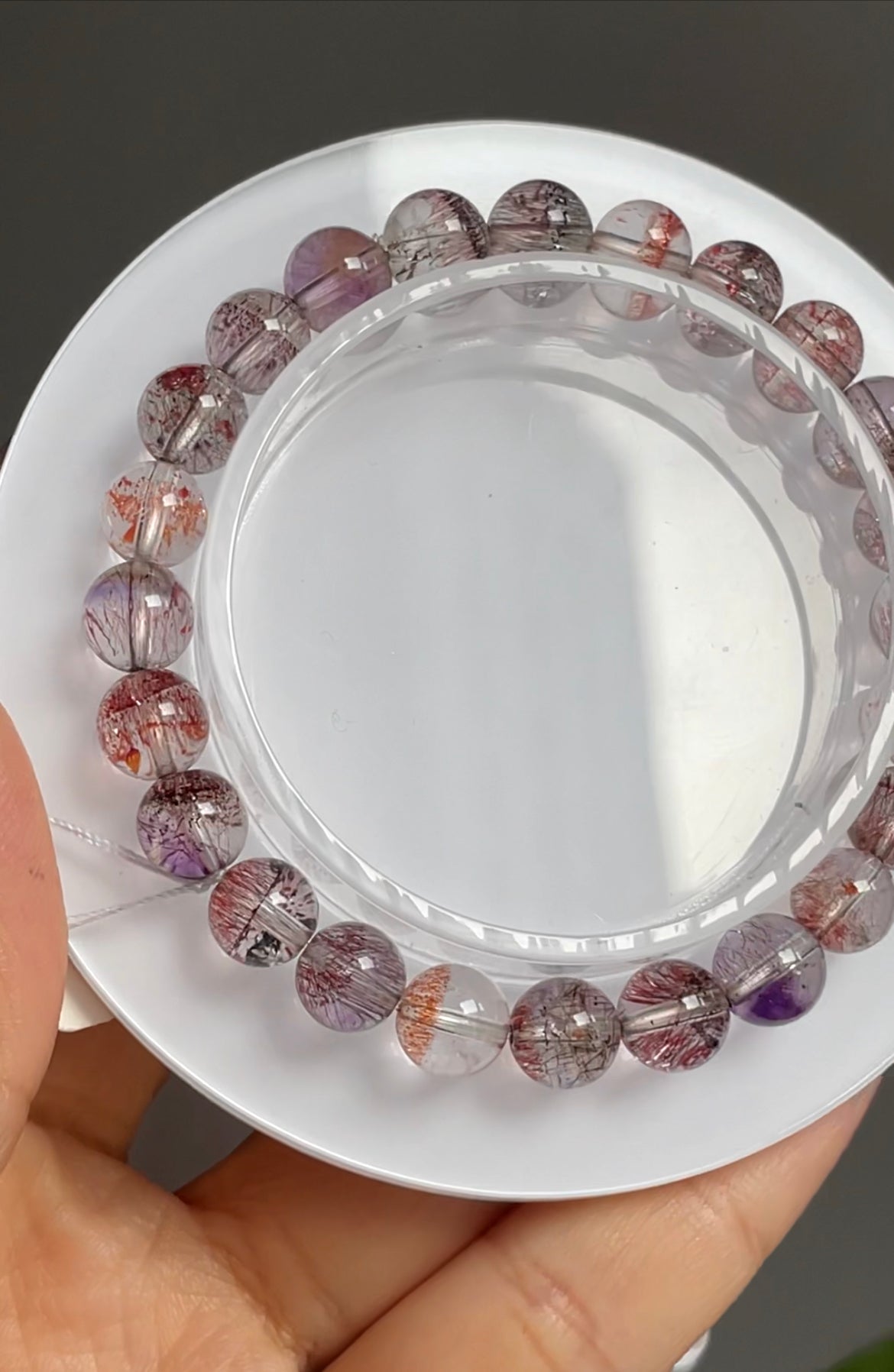 natural high quality super seven 8.6mm