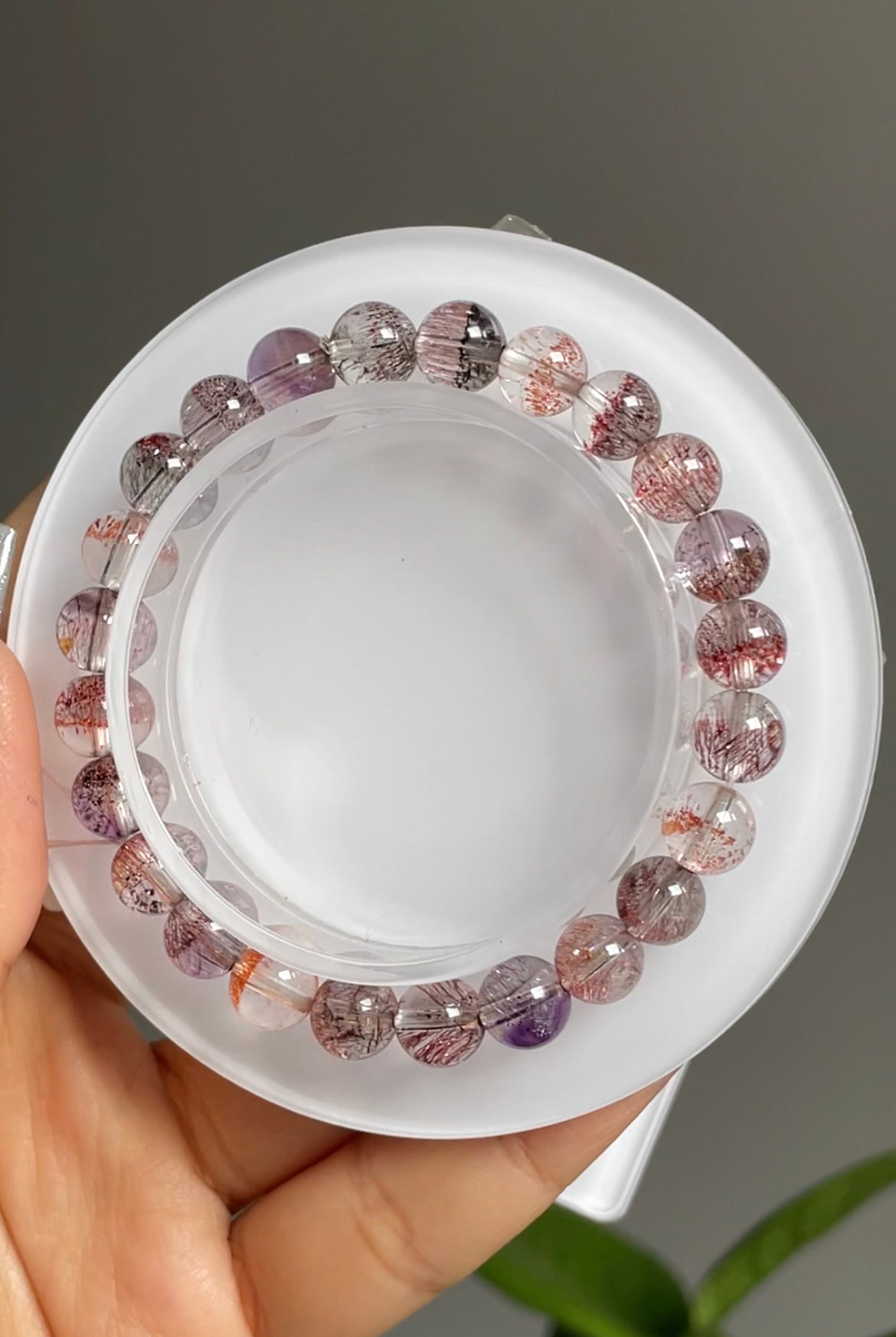 natural high quality super seven 8.6mm