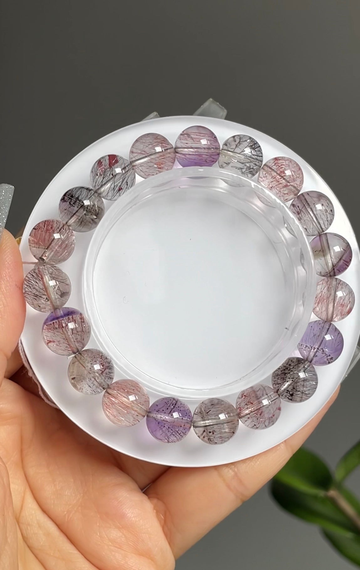 beautiful super seven bracelet 10.1mm