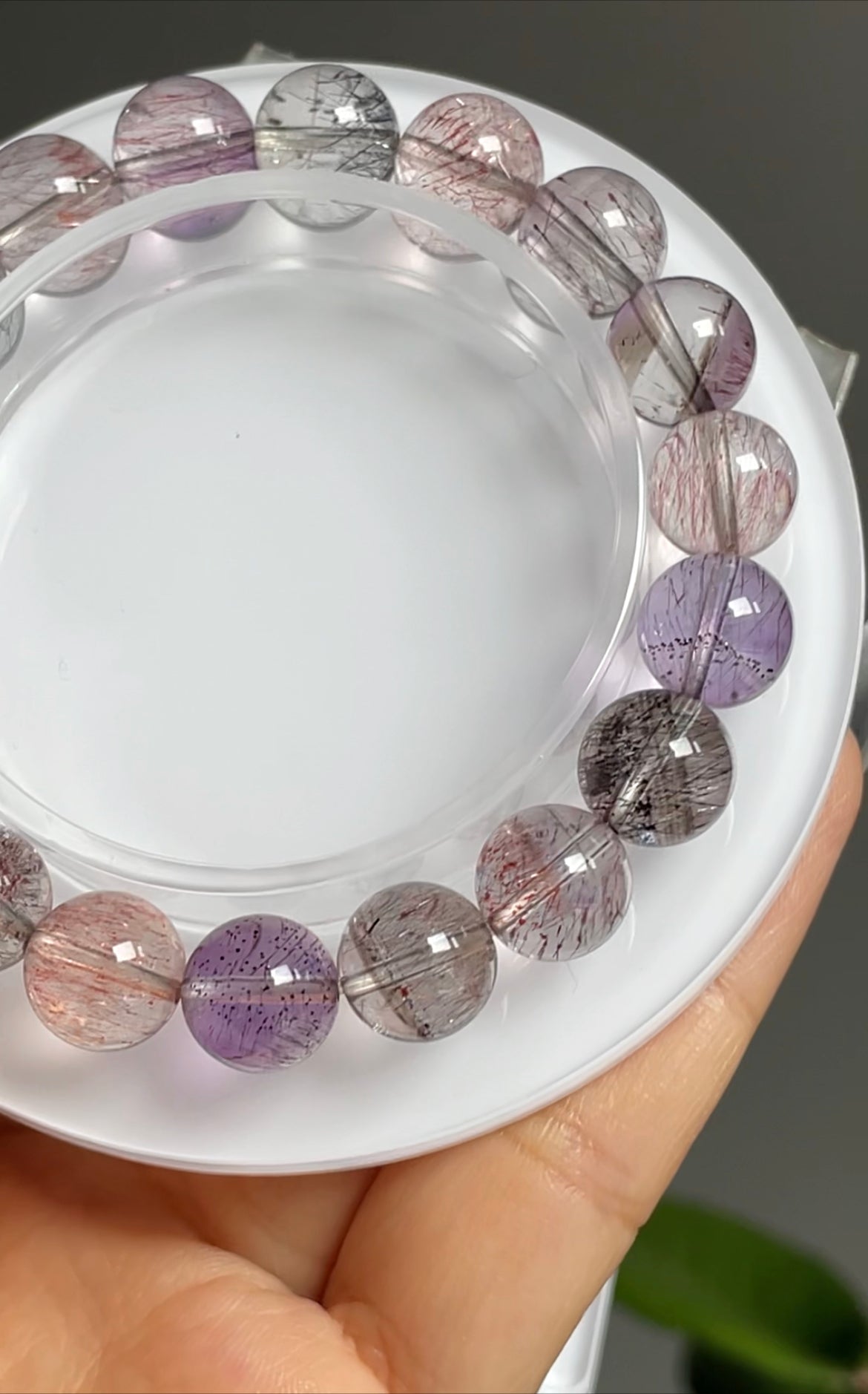 beautiful super seven bracelet 10.1mm