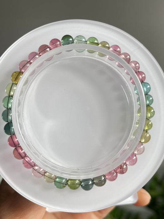 Macaron tourmaline bracelet 5.3mm