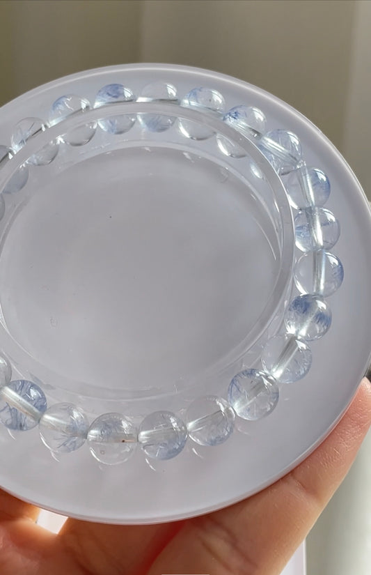 ice dumortierite bracelet 7.3mm