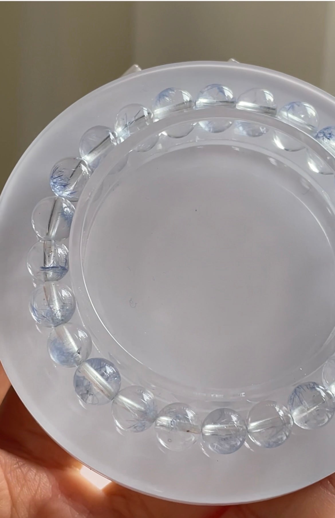 ice dumortierite bracelet 7.3mm
