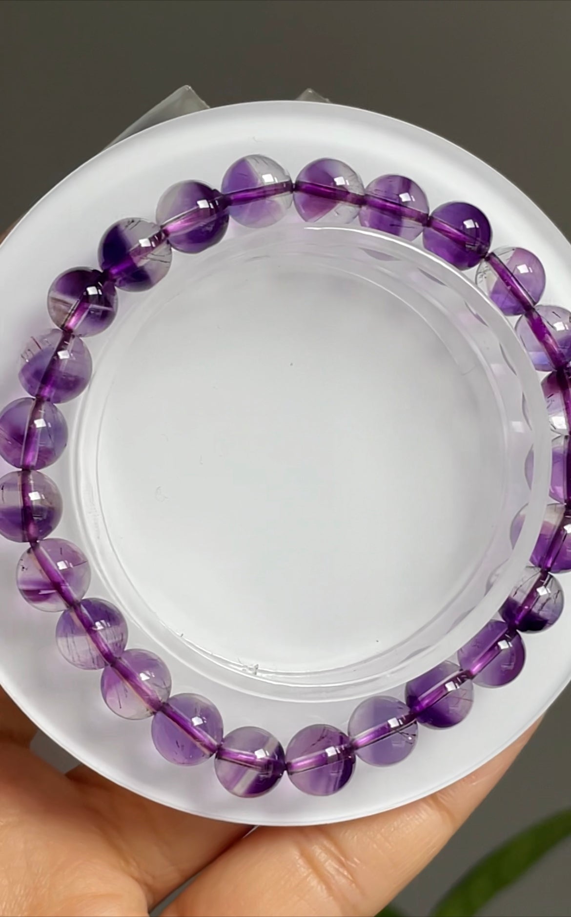 purple super 7 bracelet 7mm