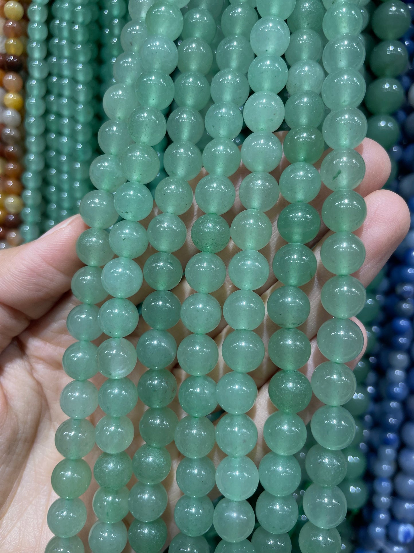 green aventurine strand