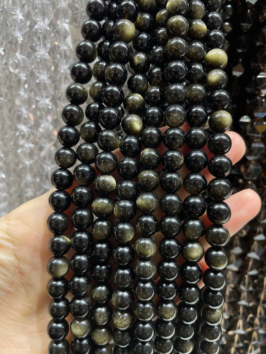 double flash golden obsidian strand
