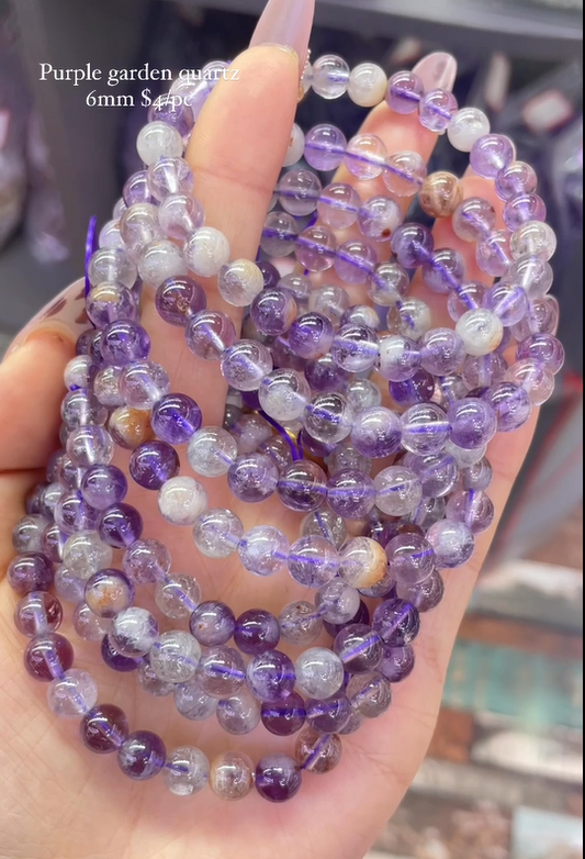 purple garden quartz 6mm bralecet