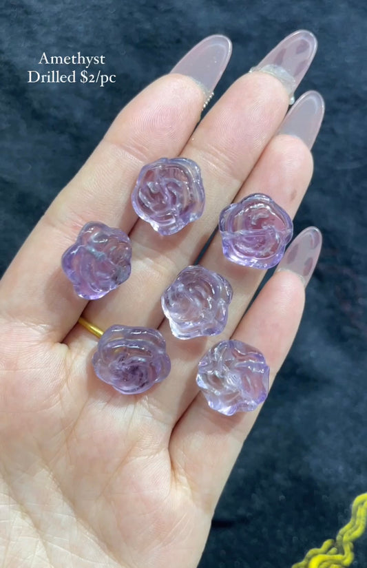 amethyst flower bead