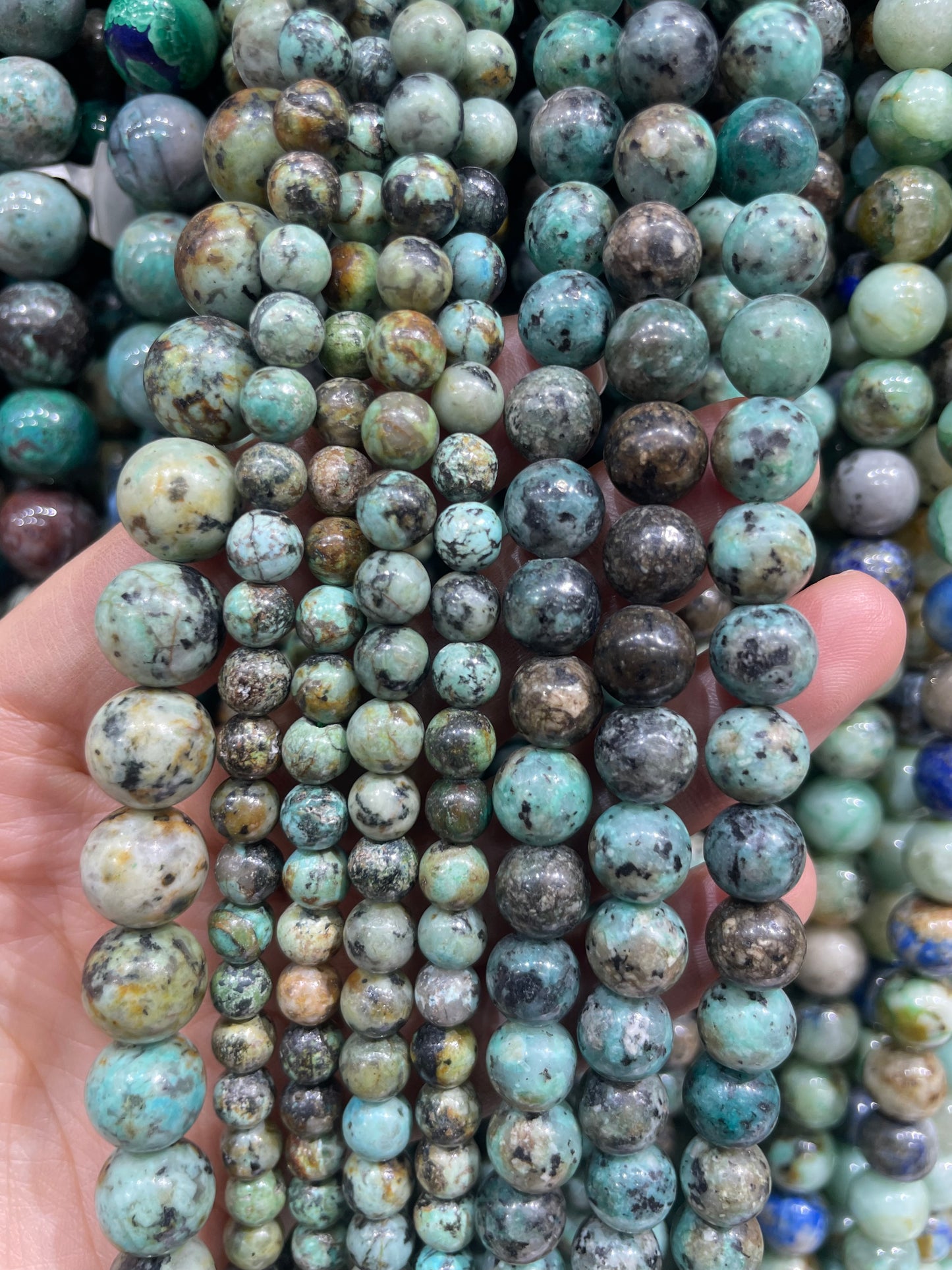 African turquoise strand
