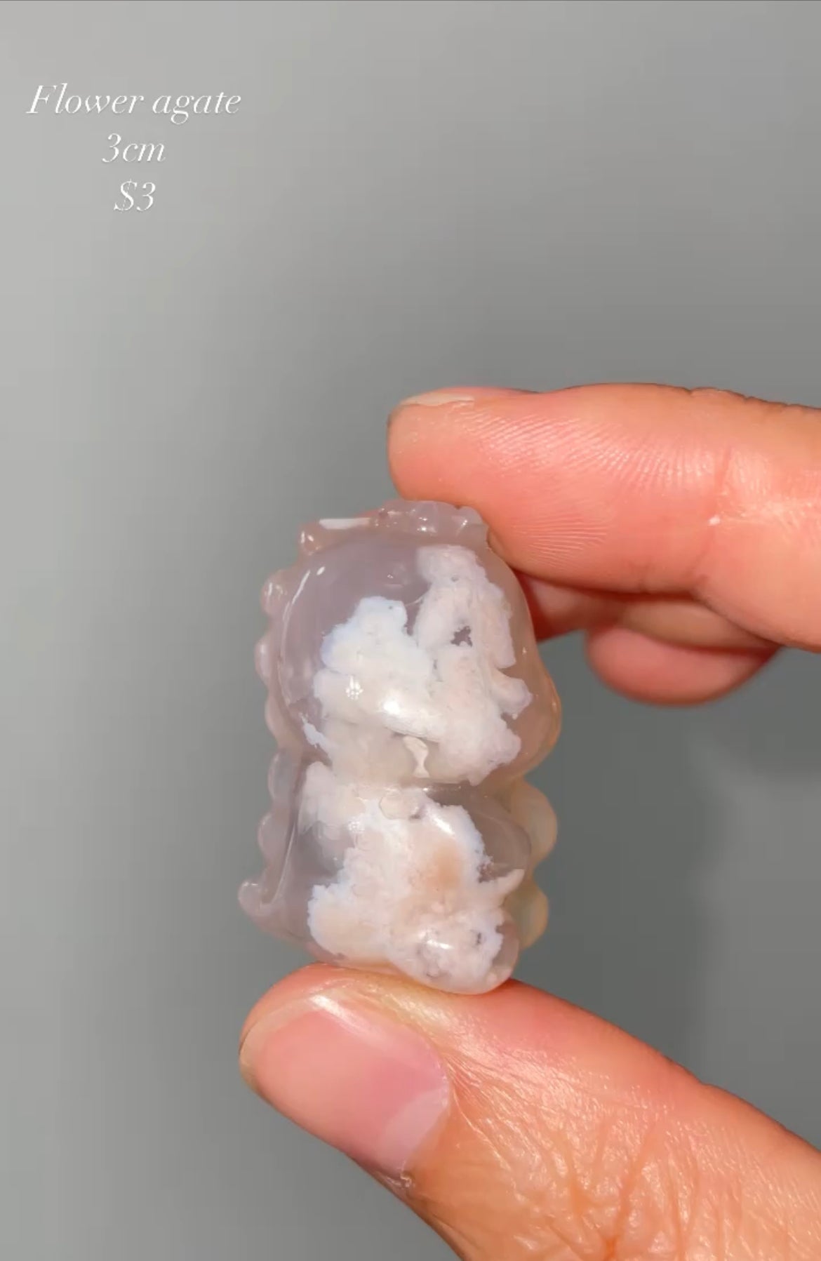 flower agate dinosaur 3cm