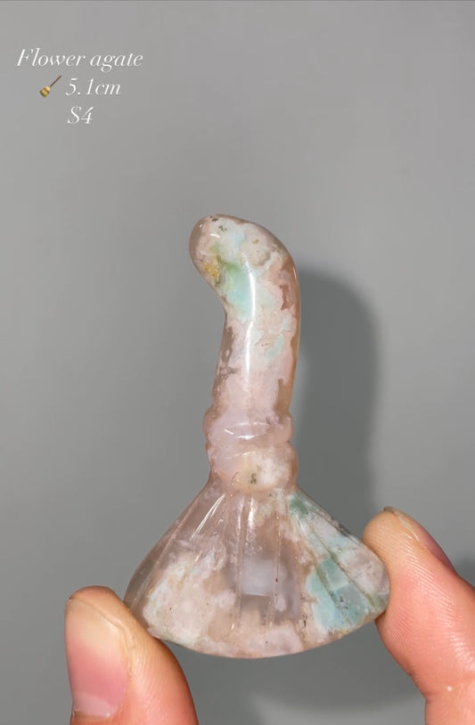 flower agate magic broom 5.1cm