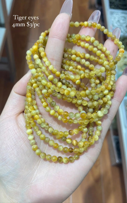 golden tiger eye 4mm bracelet