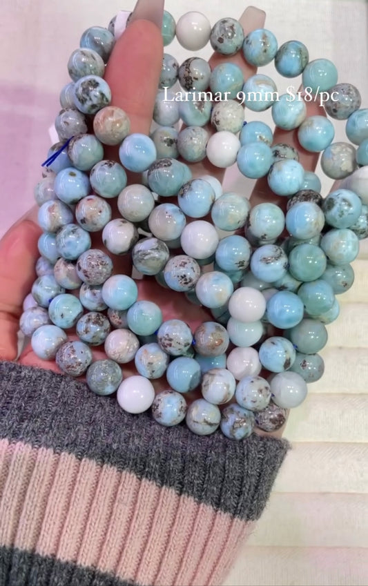 larimar 9mm bracelet
