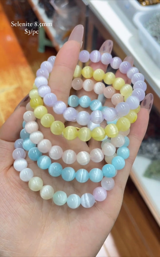 aura selenite bracelet