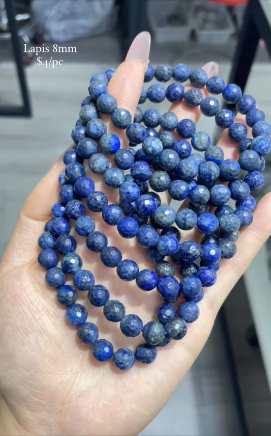 faceted lapis bracelet
