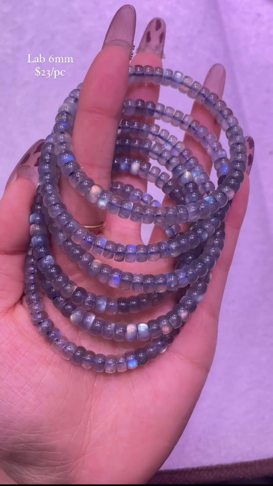 lab rondelle bracelet