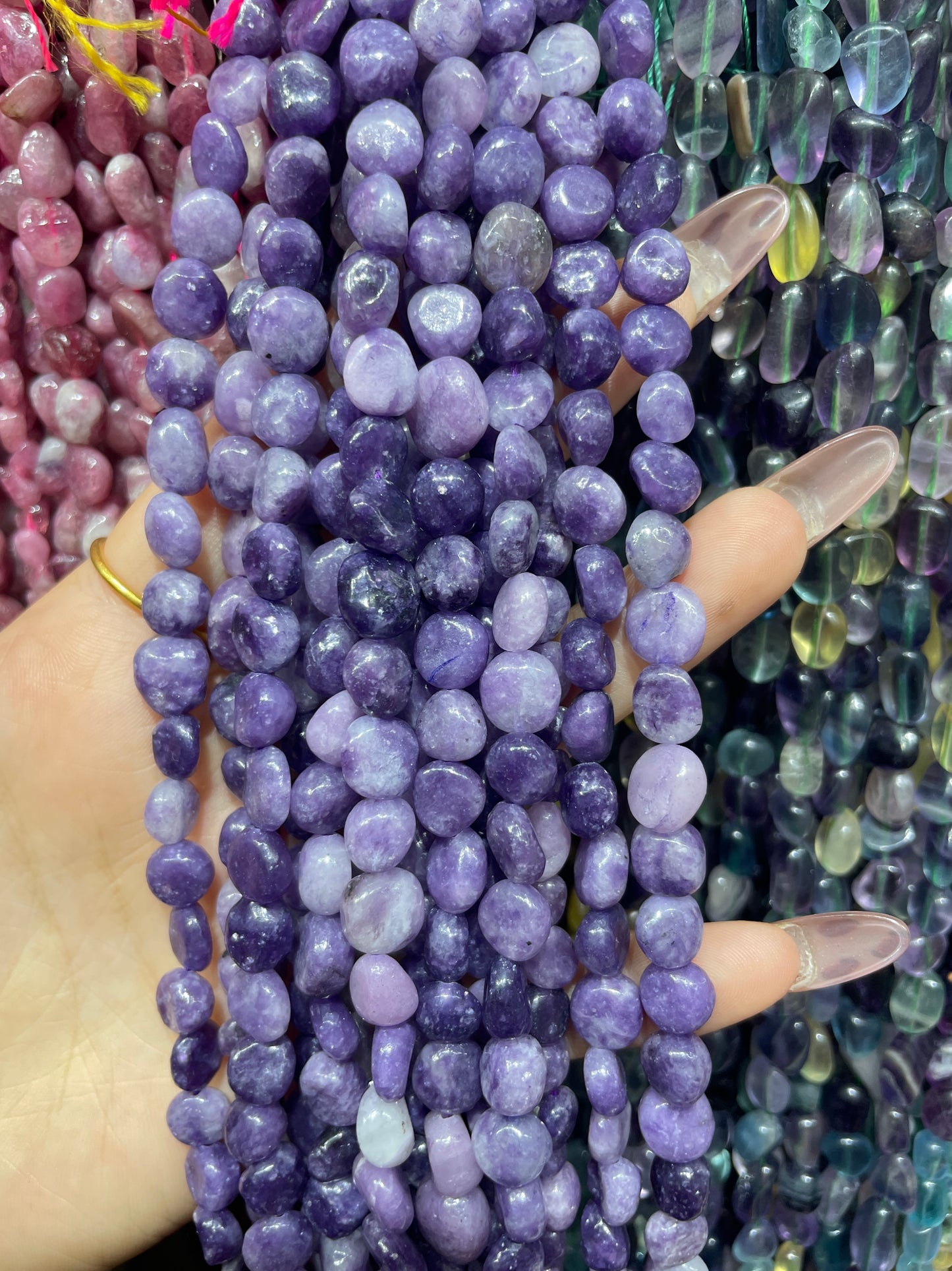 purple mica strand